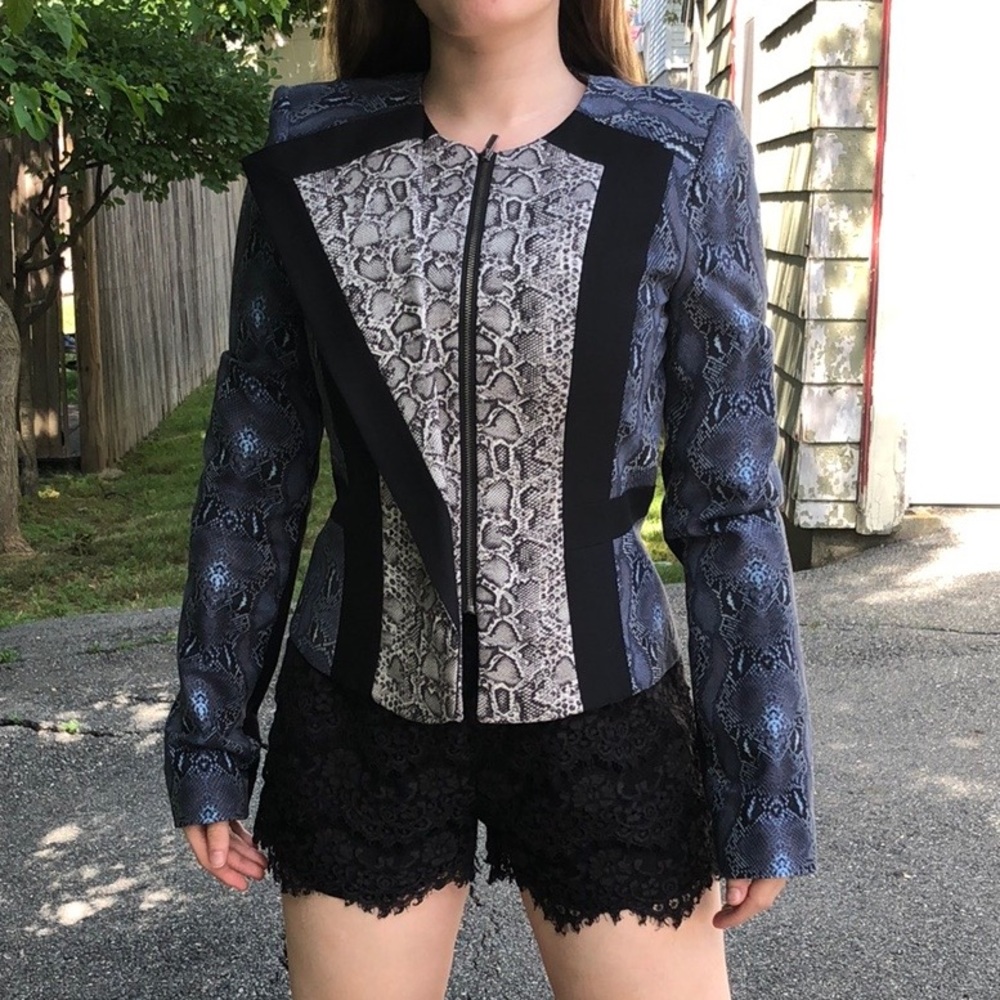 Bcbgmaxazria Printed Structured Jacket - image 1